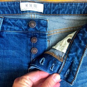 We the free jeans size 28; button-fly; Free People